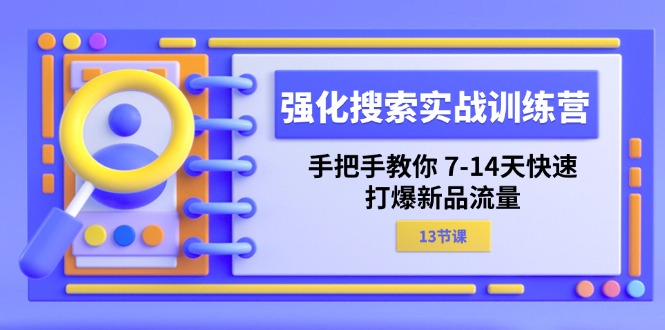 （11557期）强化 搜索实战训练营，手把手教你 7-14天快速-打爆新品流量（13节课）-wanlih项目库