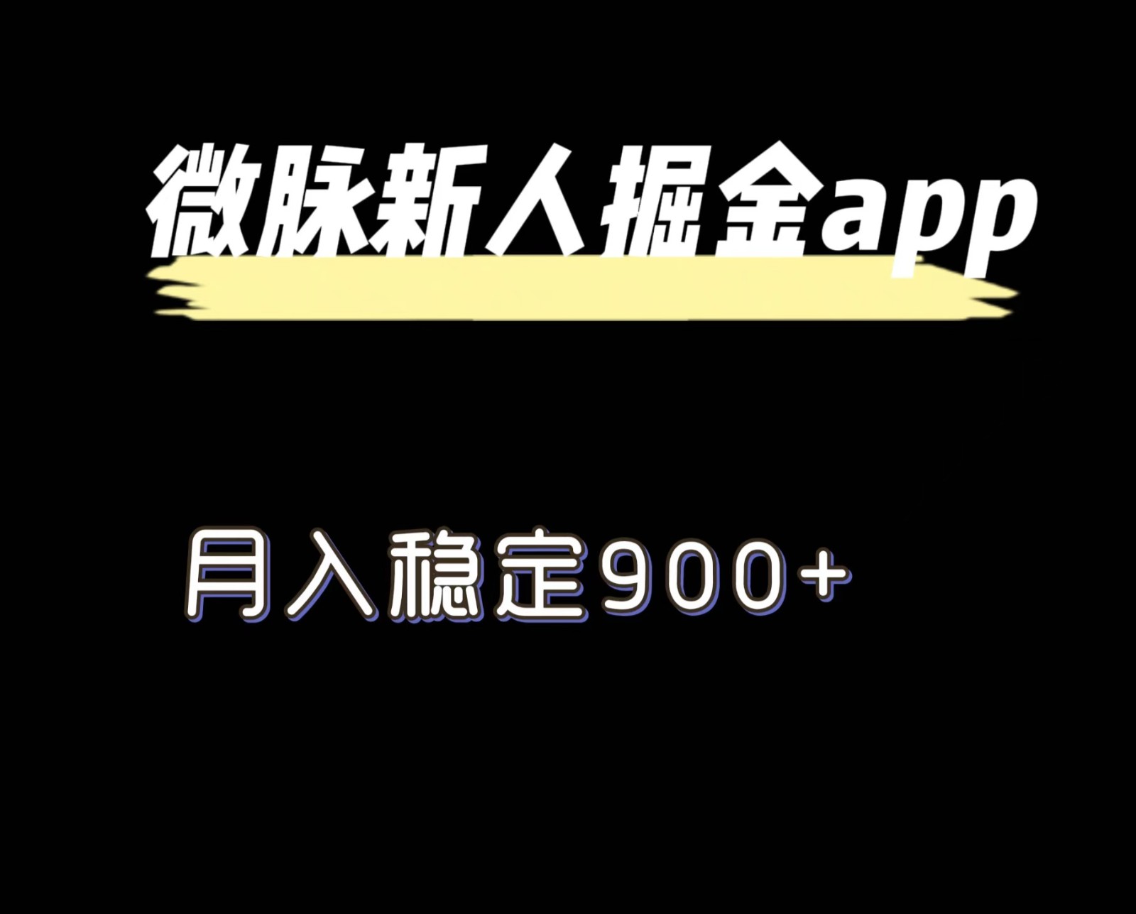 最新微脉长久项目，拉新掘金，月入稳定900+-wanlih项目库