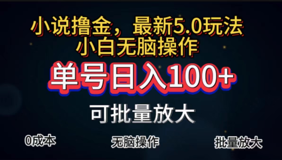 （11651期）全自动小说撸金，单号日入100+小白轻松上手，无脑操作-wanlih项目库