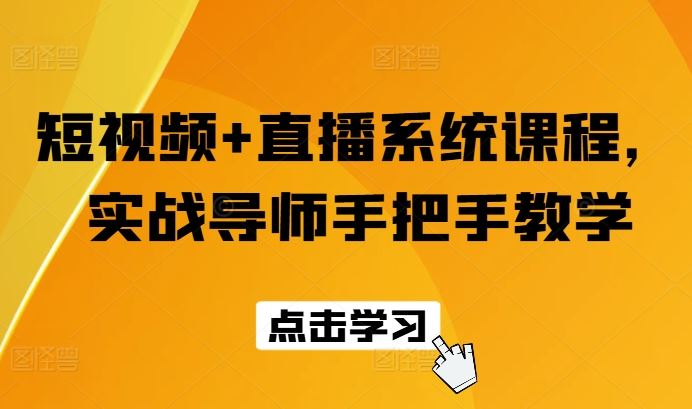 短视频+直播系统课程，实战导师手把手教学-wanlih项目库
