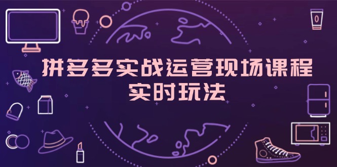 （11759期）拼多多实战运营现场课程，实时玩法，爆款打造，选品、规则解析-wanlih项目库