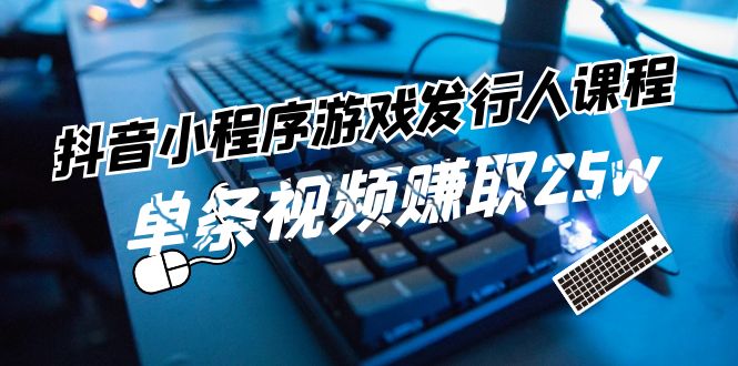 （11765期）抖音小程序-游戏发行人课程：带你玩转游戏任务变现，单条视频赚取25w-wanlih项目库