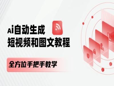AI自动生成短视频和图文课程，全方位手把手教学-wanlih项目库