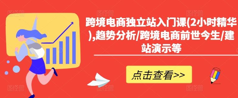 跨境电商独立站入门课(2小时精华),趋势分析/跨境电商前世今生/建站演示等-wanlih项目库