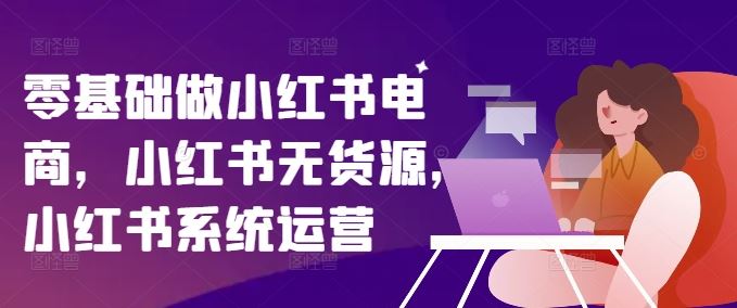 零基础做小红书电商，小红书无货源，小红书系统运营-wanlih项目库