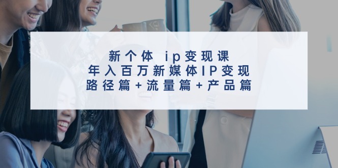（11971期）新个体 ip变现课，年入百万新媒体IP变现，路径篇+流量篇+产品篇-wanlih项目库