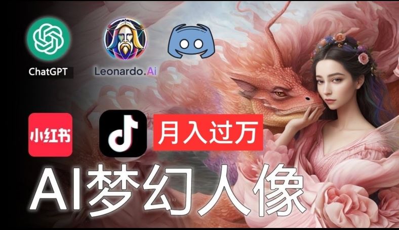 AI摄影梦幻人像：零基础也能月入过万的秘密【揭秘】-wanlih项目库