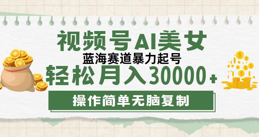 （12087期）视频号AI美女跳舞，轻松月入30000+，蓝海赛道，流量池巨大，起号猛，无…-wanlih项目库