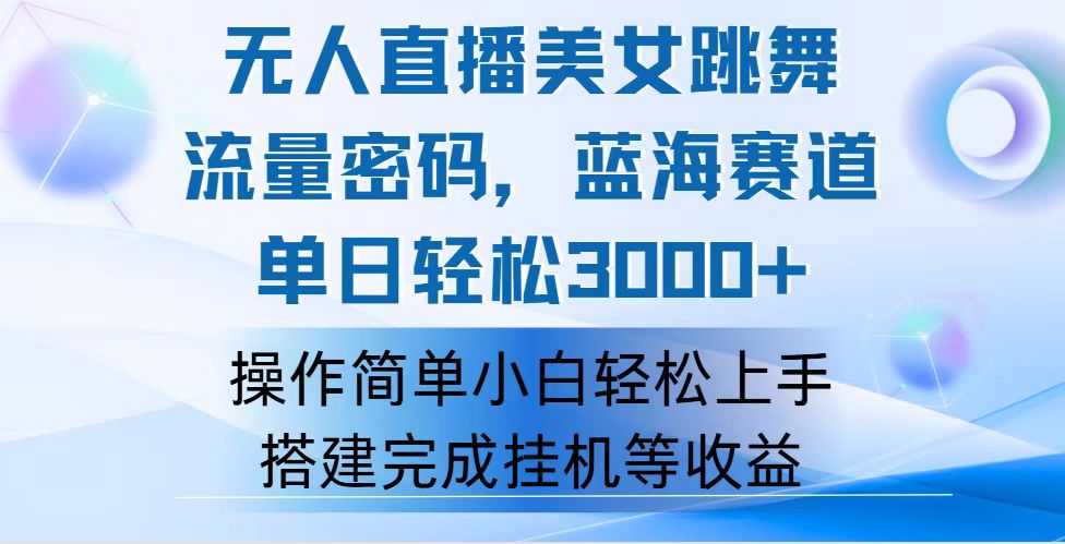（12088期）快手无人直播美女跳舞，轻松日入3000+，流量密码，蓝海赛道，上手简单…-wanlih项目库