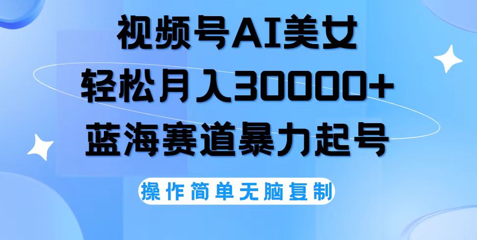 （12125期）视频号AI美女跳舞，轻松月入30000+，蓝海赛道，流量池巨大，起号猛，无…-wanlih项目库