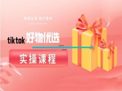 tiktok好物优选实操课程，好物分享操作技巧-wanlih项目库
