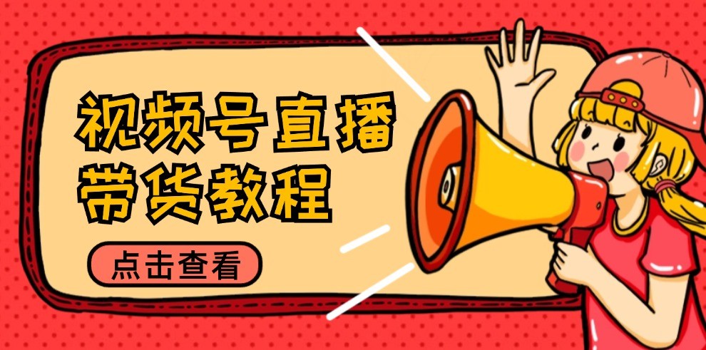 视频号直播带货教程：选品思路与话术拆解/掌握多种带货套路/提升直播效果-wanlih项目库