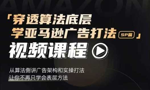 穿透算法底层，学亚马逊广告打法SP篇，从算法侧讲广告架构和实操打法，让你不再只学会表层方法-wanlih项目库