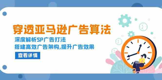 穿透亚马逊广告算法，深度解析SP广告打法，搭建高效广告架构,提升广告效果-wanlih项目库