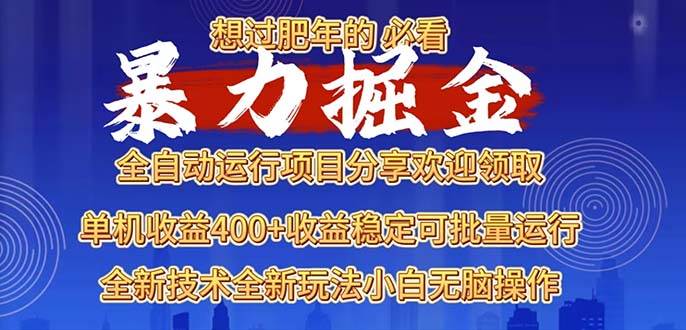 （13675期）2025暴力掘金项目，想过肥年必看！-wanlih项目库