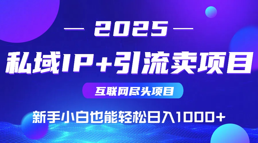私域IP+卖项目，普通人小白也能轻松实现日入1000+-wanlih项目库