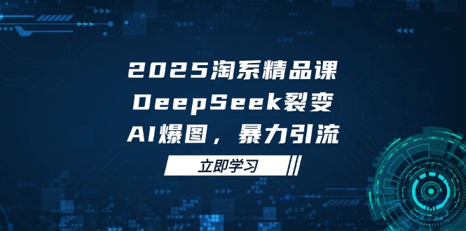 2025 淘系精品课，DeepSeek 裂变，AI 爆图，暴力引流-wanlih项目库