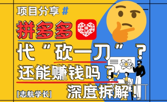 【2025最新】拼多多代坎助力项目深度拆解：还能挣钱吗?全流程玩法-wanlih项目库