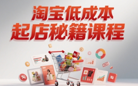 淘宝低成本起店系统课，助你快速起店，实现弯道超车-wanlih项目库