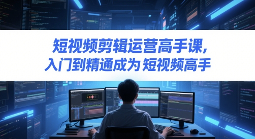 短视频剪辑运营高手课，入门到精通成为短视频高手-wanlih项目库